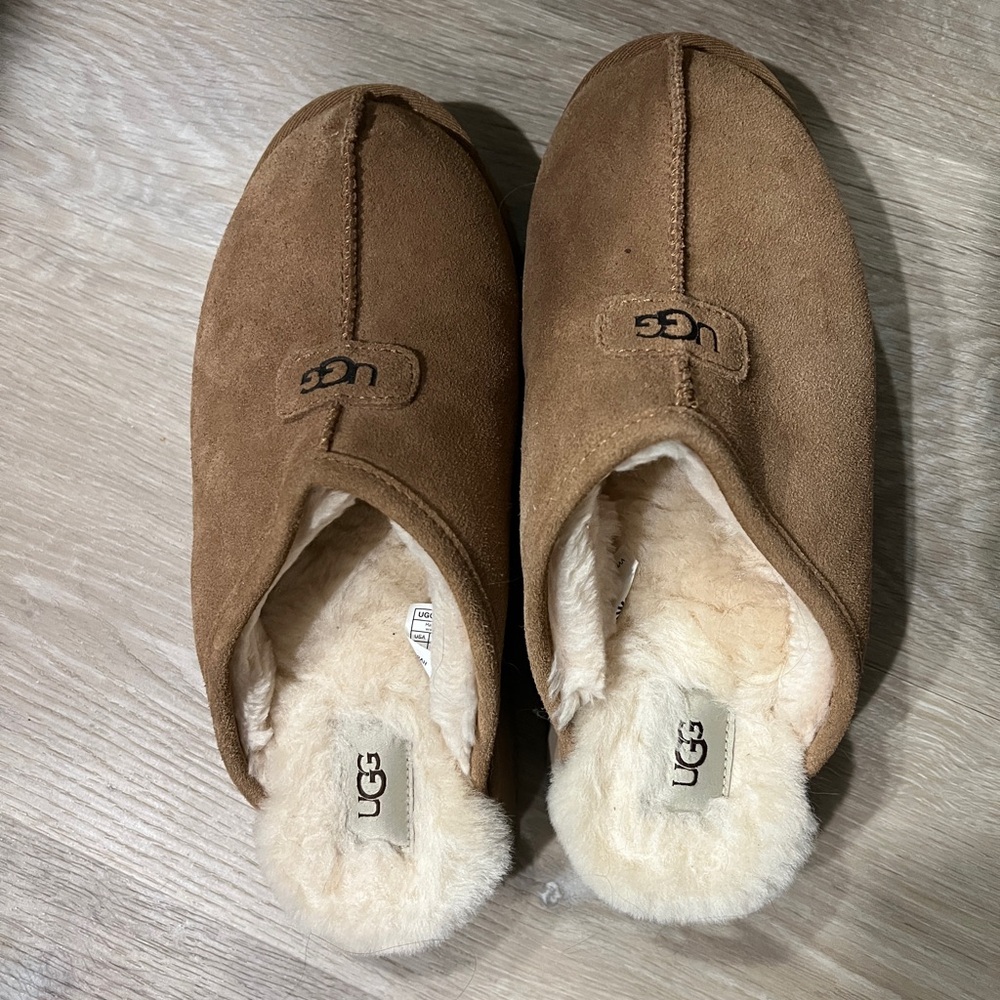 UGG Chestnut Discoquette Slide Slipper, size 10